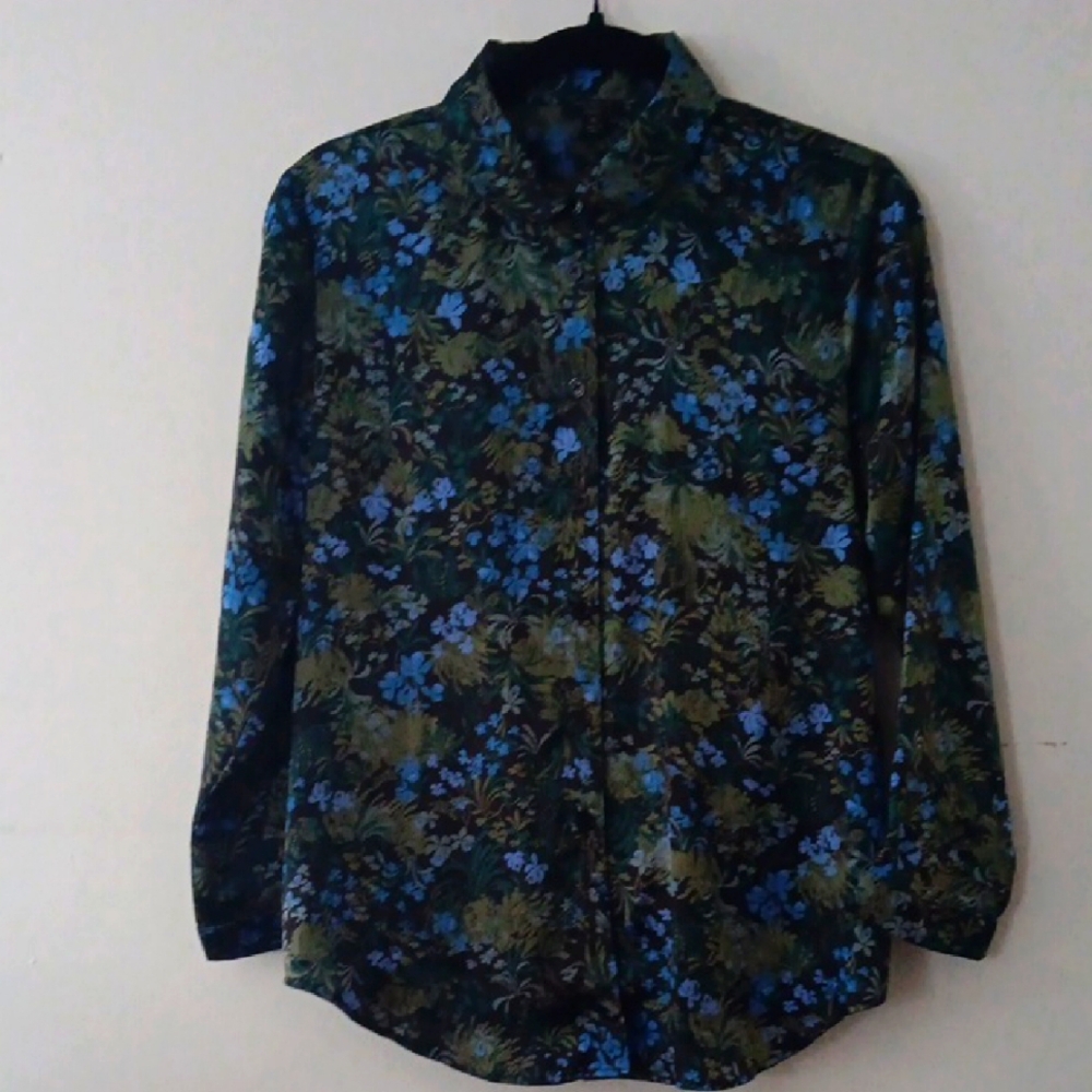 Ann Taylor Floral Satin Pajama Set #3148